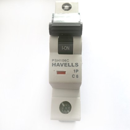 Havells PowerSafe PSH106C C6 6A 6 Amp MCB Circuit Breaker Type C